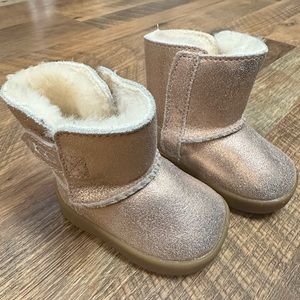 Light Pink Sparkly Ugg Boot 0-6 mo